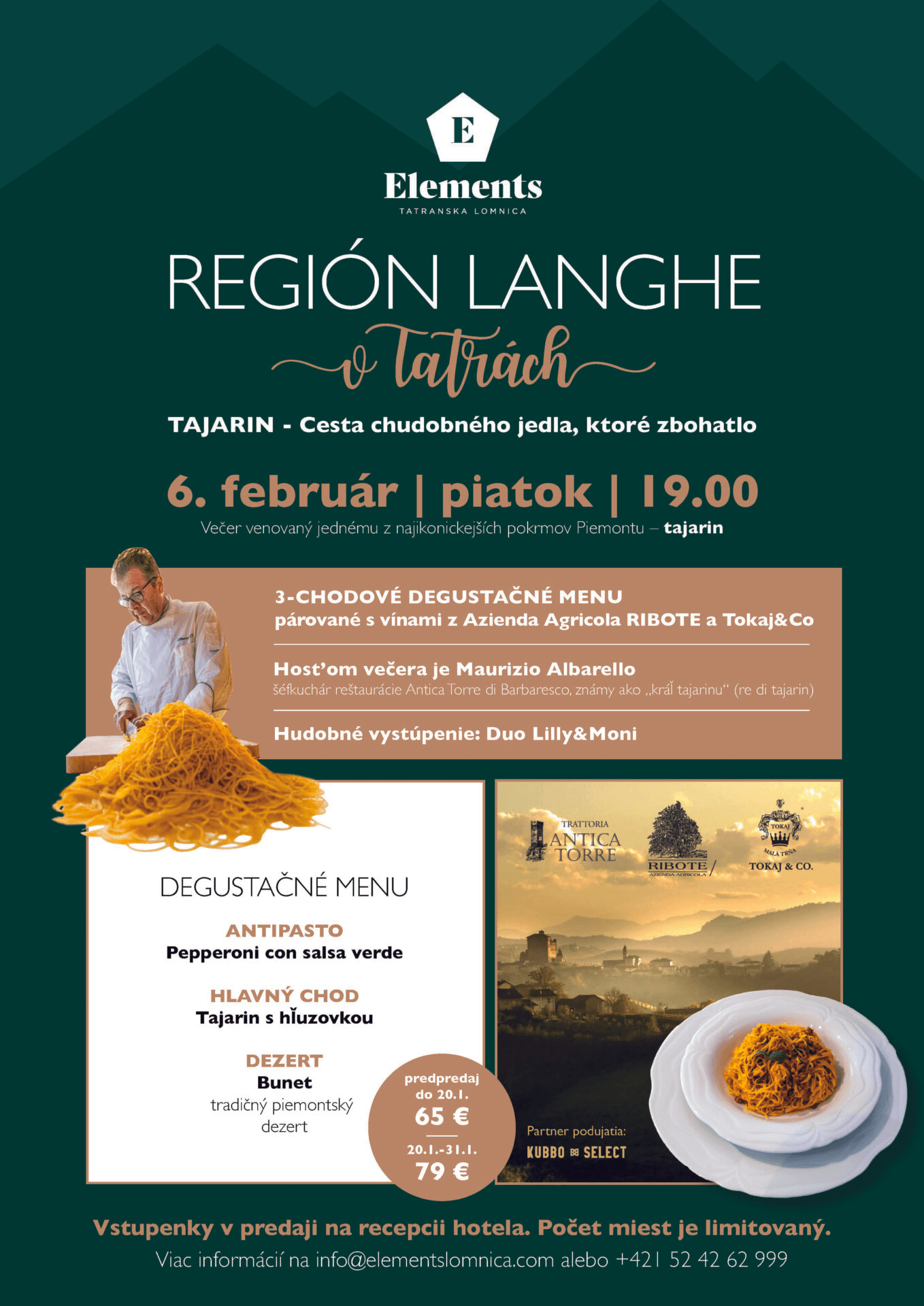 Región LANGHE v Tatrách