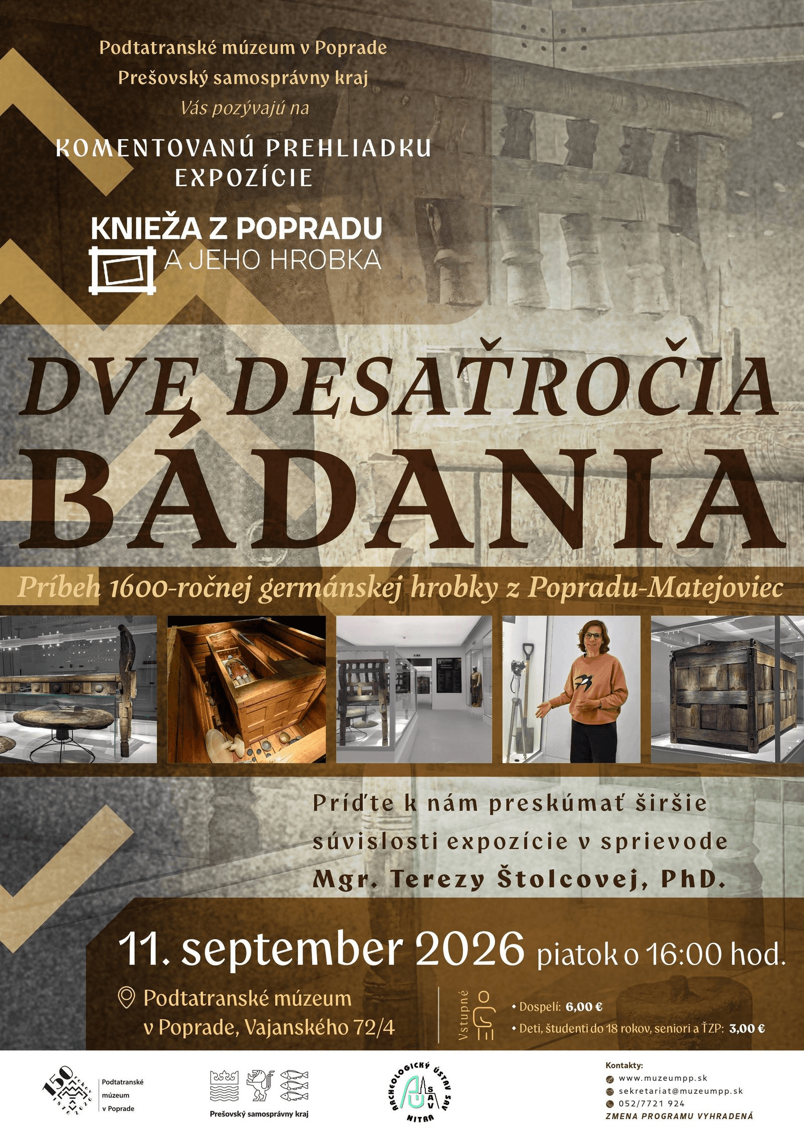 Dve desaťročia bádania: Príbeh 1600-ročnej germánskej hrobky z Popradu-Matejoviec